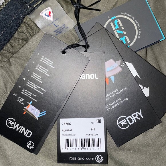 ROSSIGNOL Poursuite Pants Large Waterproof Wind Pants Skiing Running Hiking - Picture 2 of 8